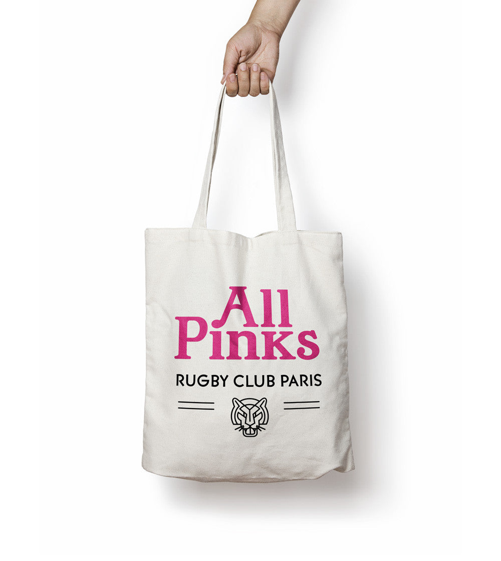 Juste Un T-shirt Tote Bags All Pinks tote bag rose