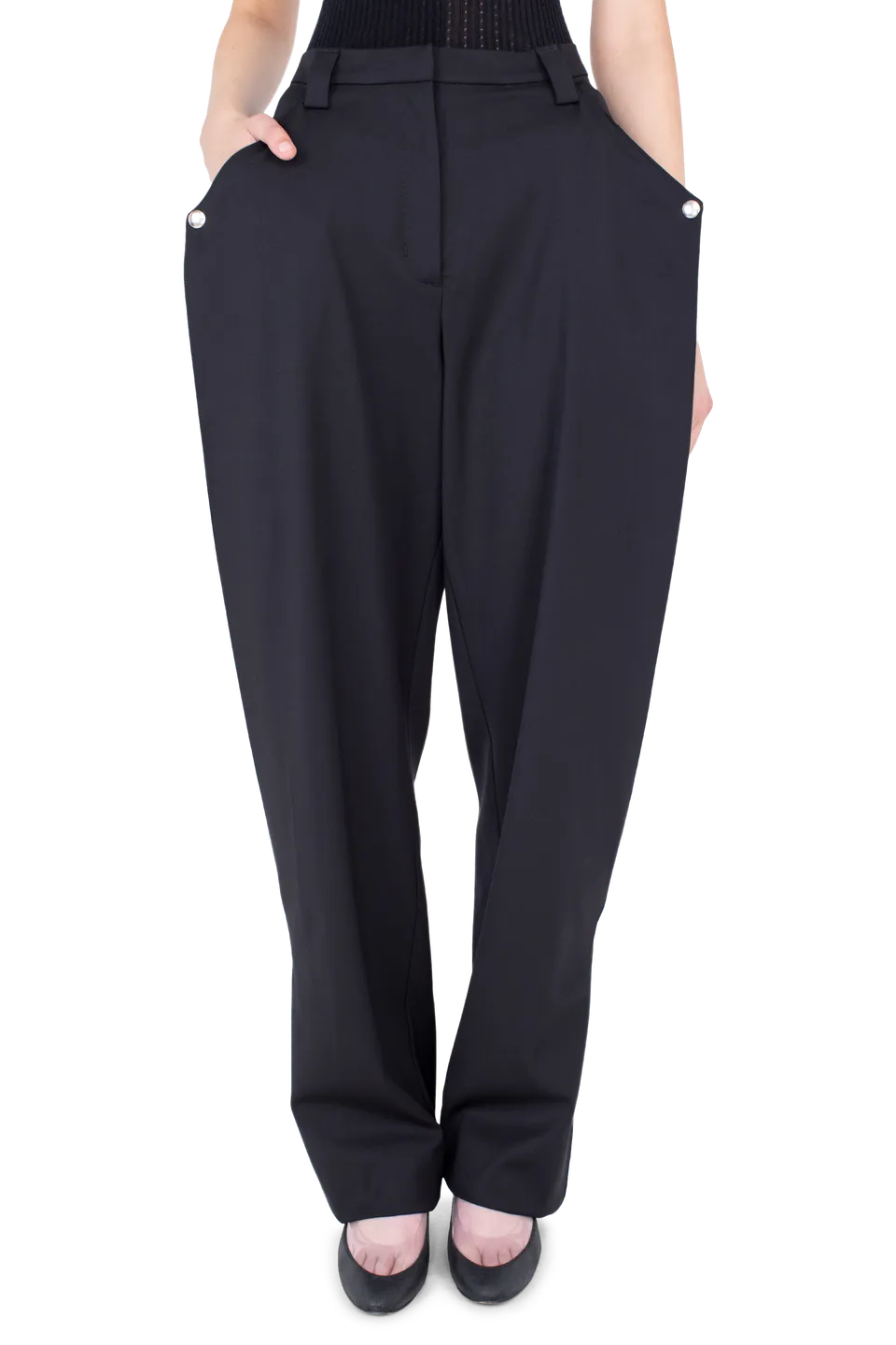 Kiko Kostadinov Bottoms TERN Trousers pantalon noir laine