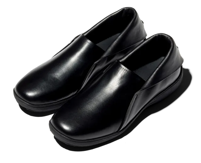 Kiko Kostadinov Shoes ISKAR Slip-on chaussures Black en cuir de veau