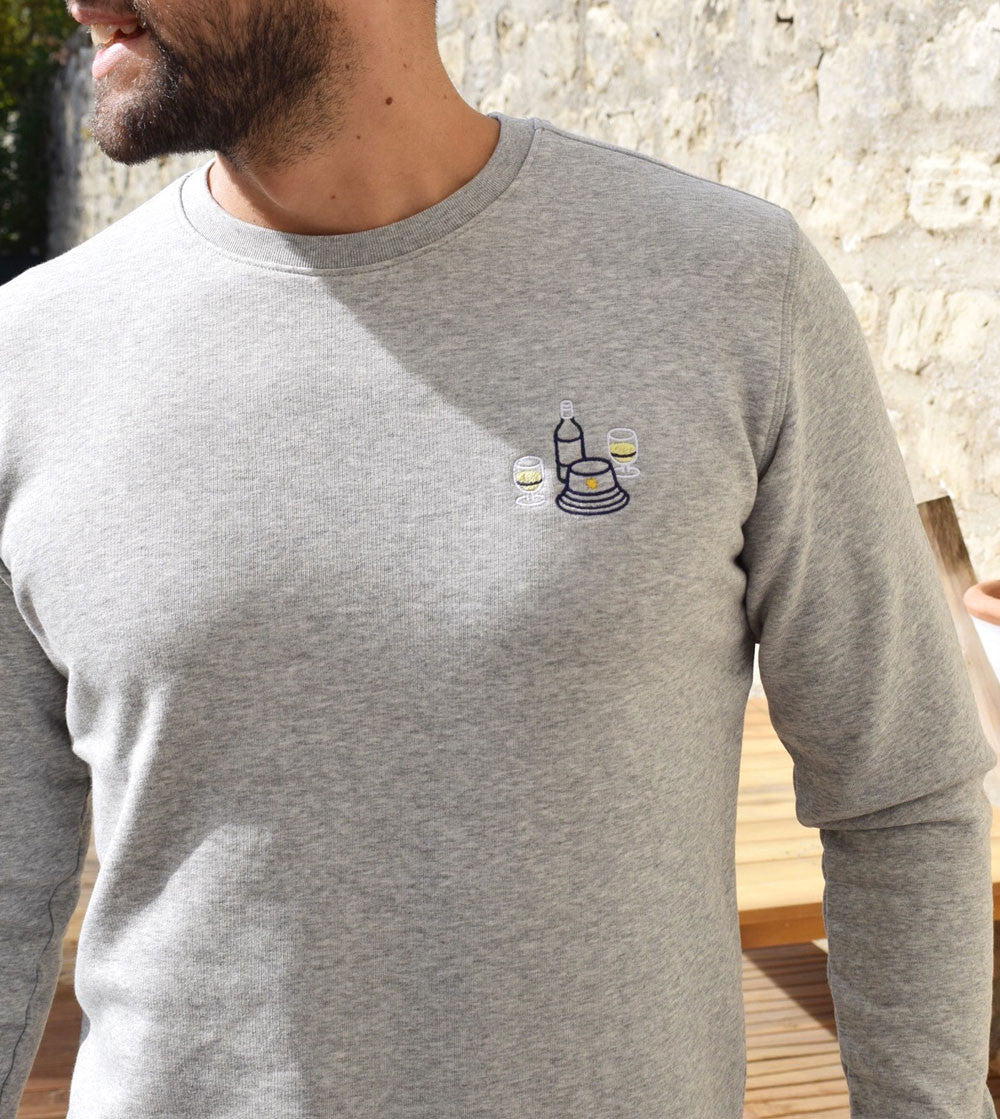 Juste Un T-shirt Sweats Brodés Pastis Bob sweat brodé