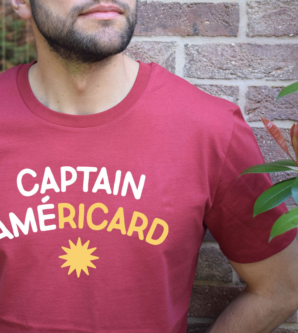 Juste Un T-shirt T-shirts Imprimés Captain Américard T-shirt homme