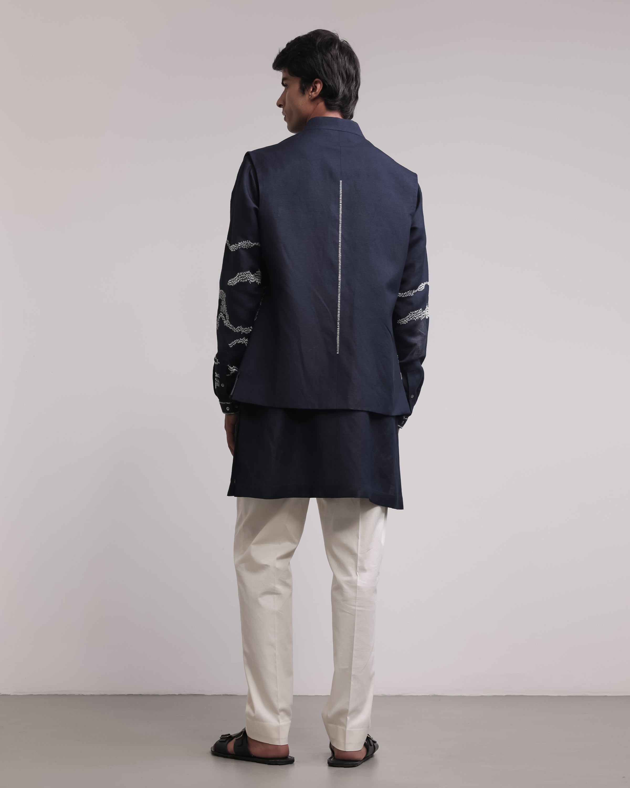 COUNTRYMADE Nehru Jackets Trail Marker Bundi Set ensemble bundi kurta brodé