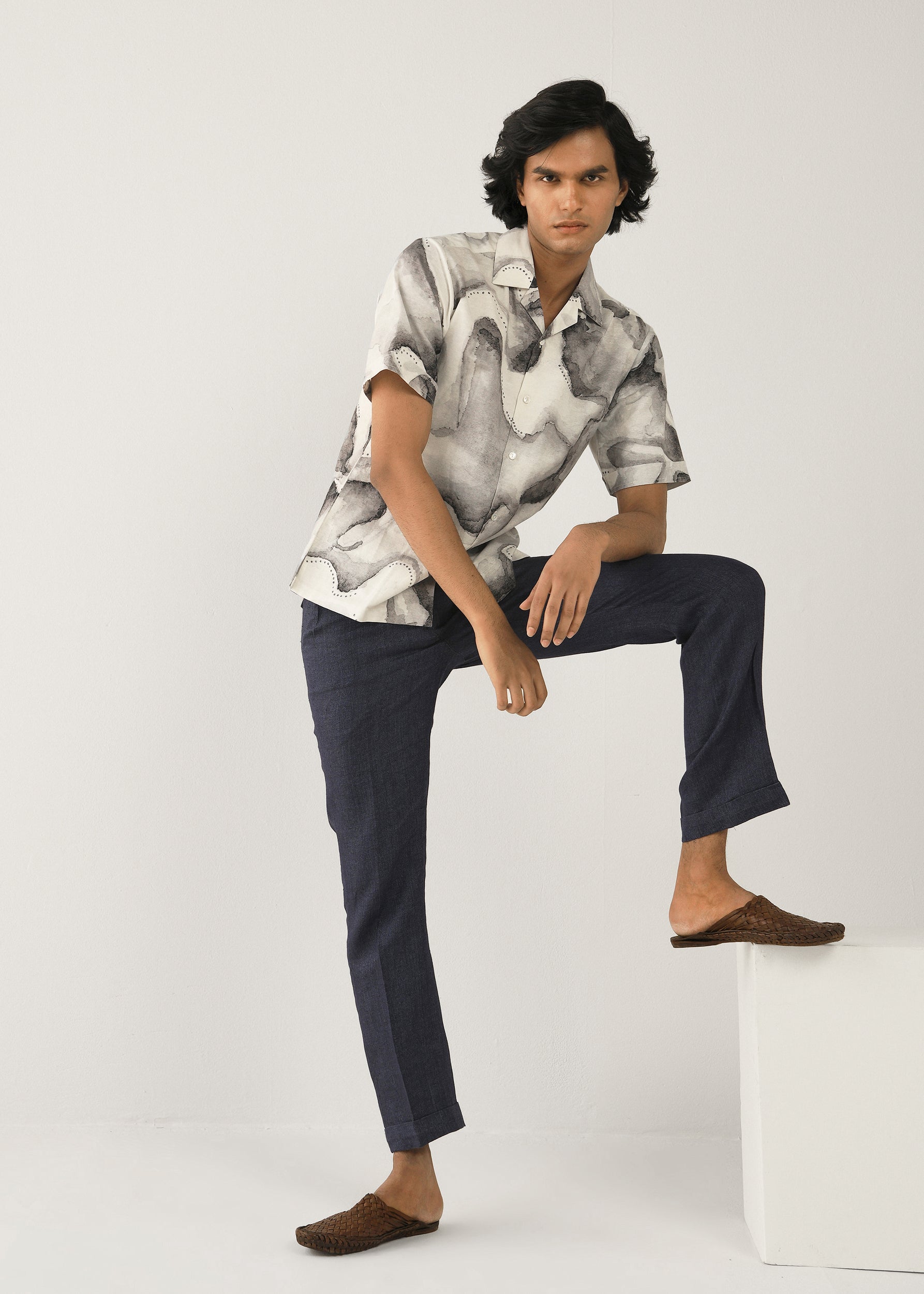 COUNTRYMADE Shirts Smoke Screen Shirt chemise taille sur commande lin-coton