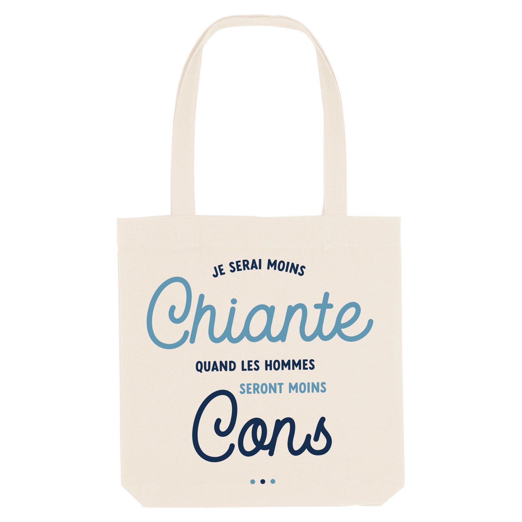 Juste Un T-shirt Tote Bags Je serai moins chiante tote bag