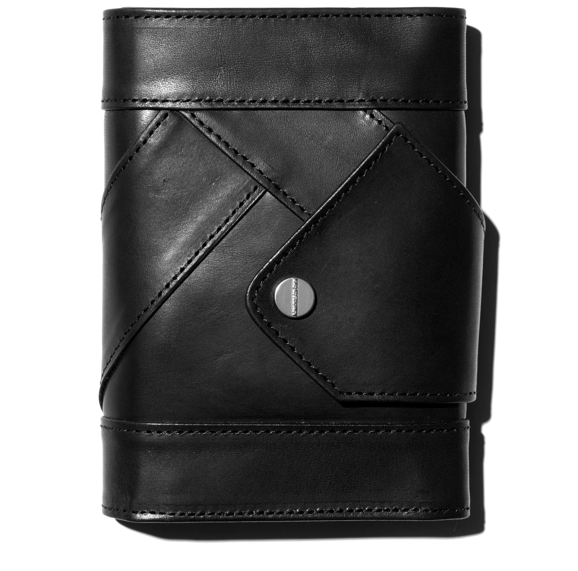 Kiko Kostadinov Bags ORVOS K-Wallet portefeuille Obsidian Black en cuir grainé