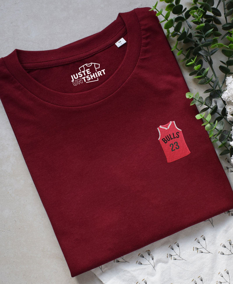 Juste Un T-shirt T-shirts Brodés Bulls t-shirt noir S basket