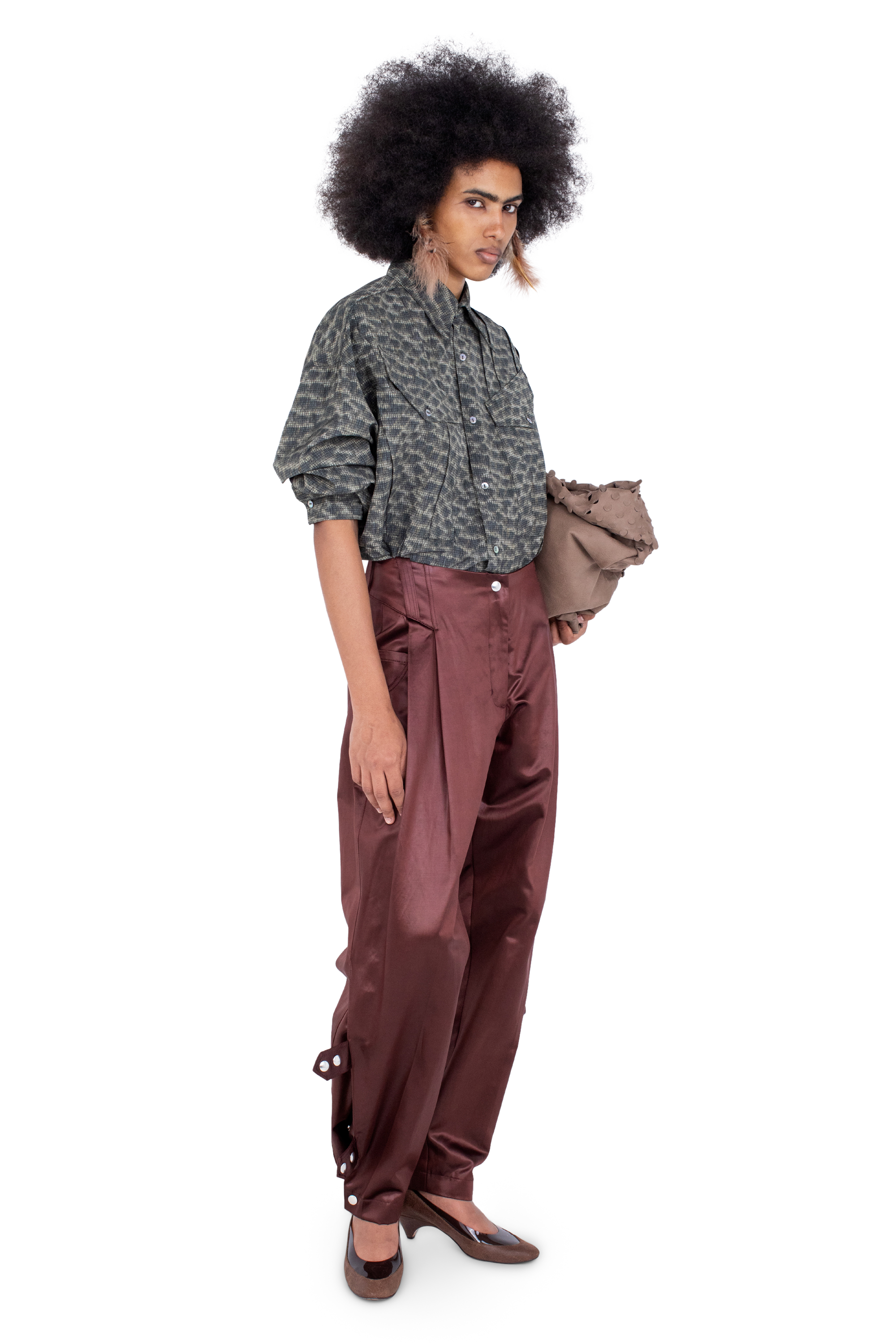 Kiko Kostadinov Bottoms PEREGRINE Trousers pantalon Burnt Umber enduit