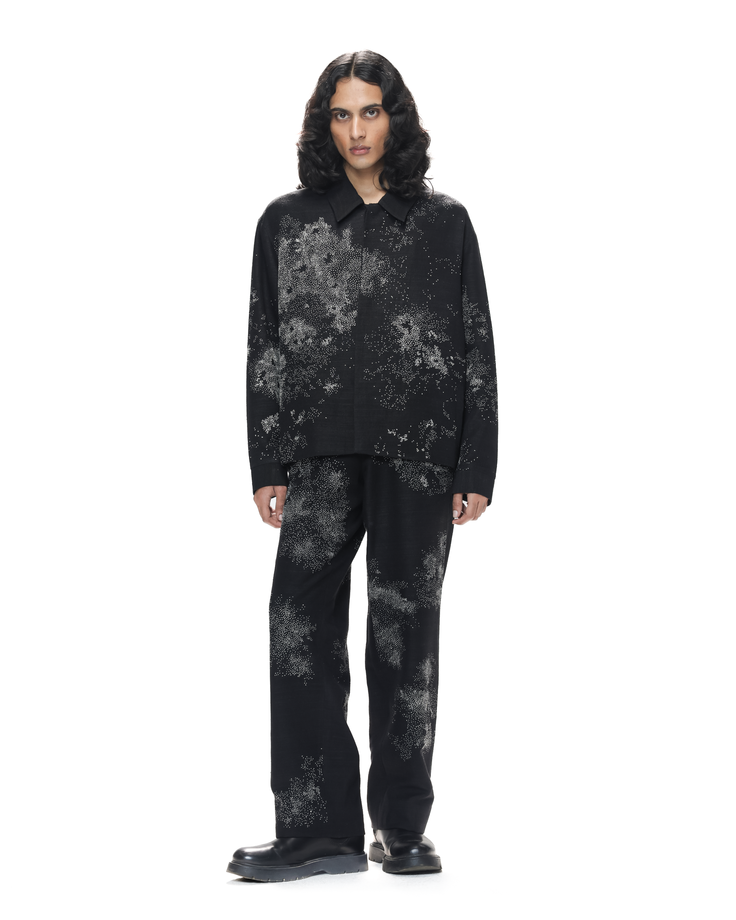COUNTRYMADE Jackets Scattered Stitches Jacket veste en soie matka brodée