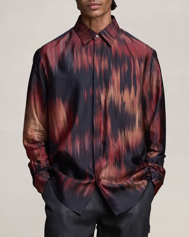 COUNTRYMADE Shirts JAGGED HEAT MAP SHIRT chemise soie