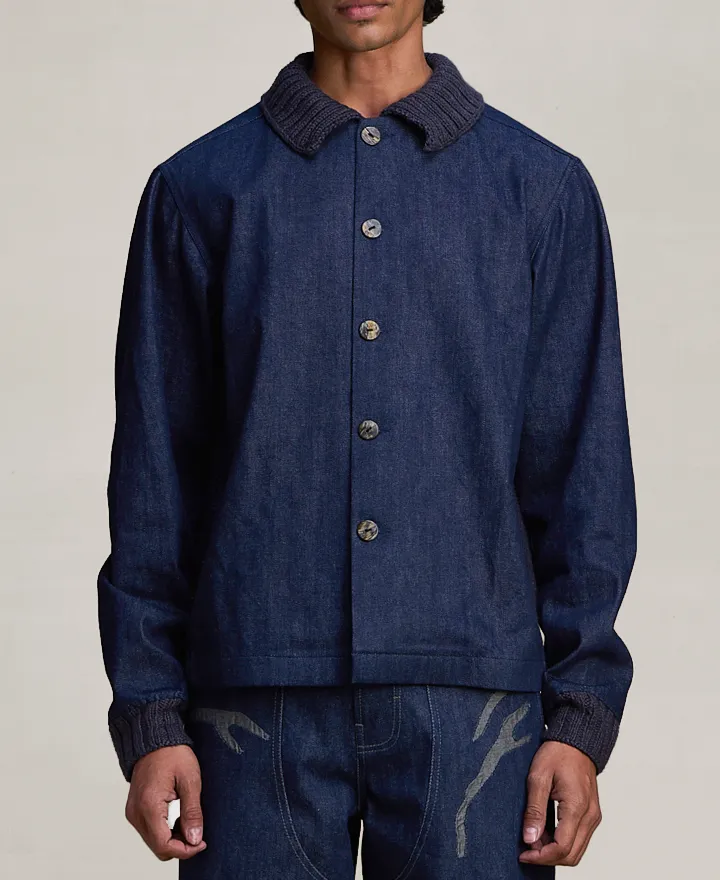 COUNTRYMADE Jackets Knit Alloy Jacket S à XXL en denim artisanal