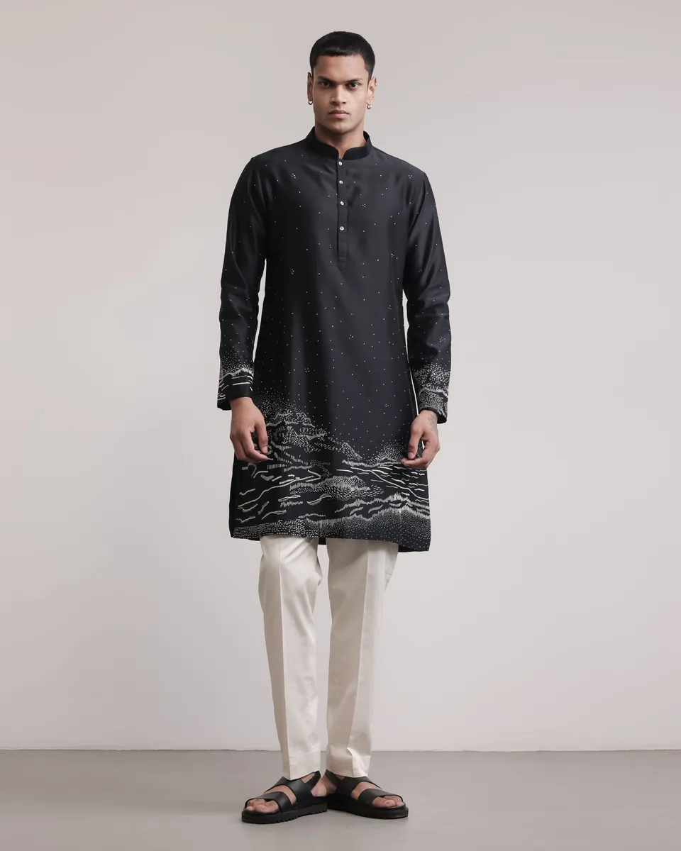COUNTRYMADE Kurtas Pathfinder Kurta Set ensemble kurta soie brodé