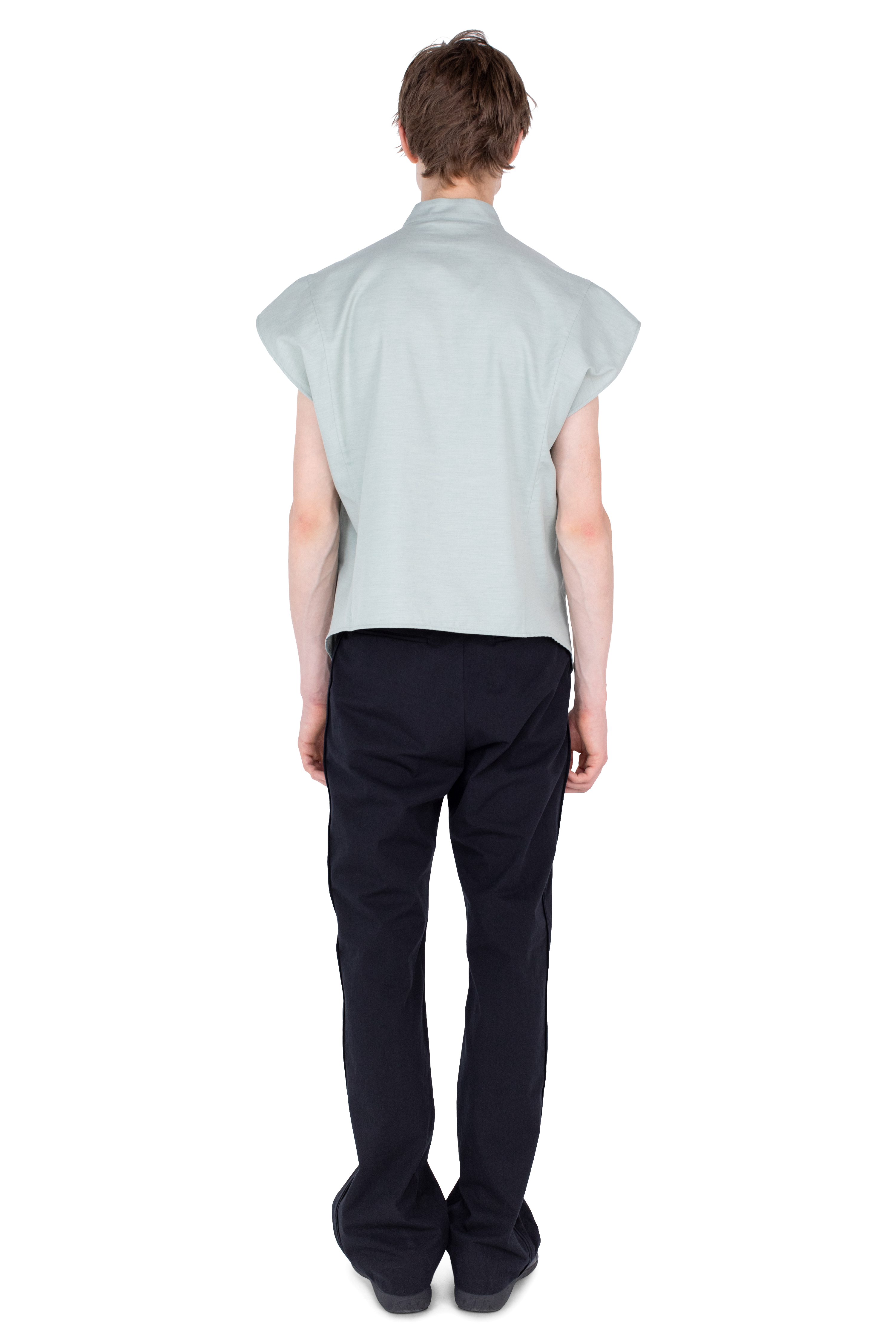 Kiko Kostadinov Shirts ONATE Sleeveless Shirt chemise sans manches vert doux