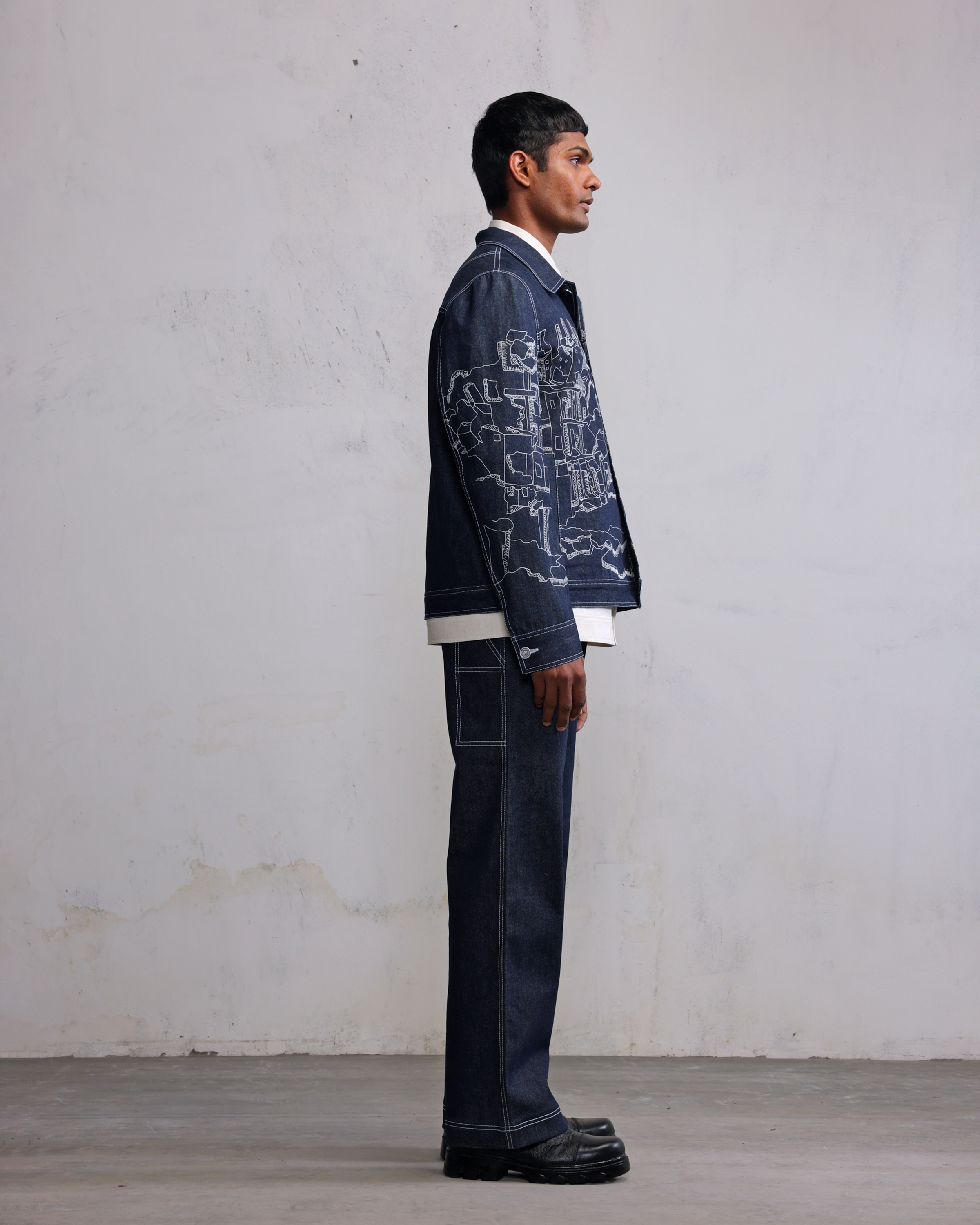 COUNTRYMADE Jackets collapsed city Jacket veste denim brodée