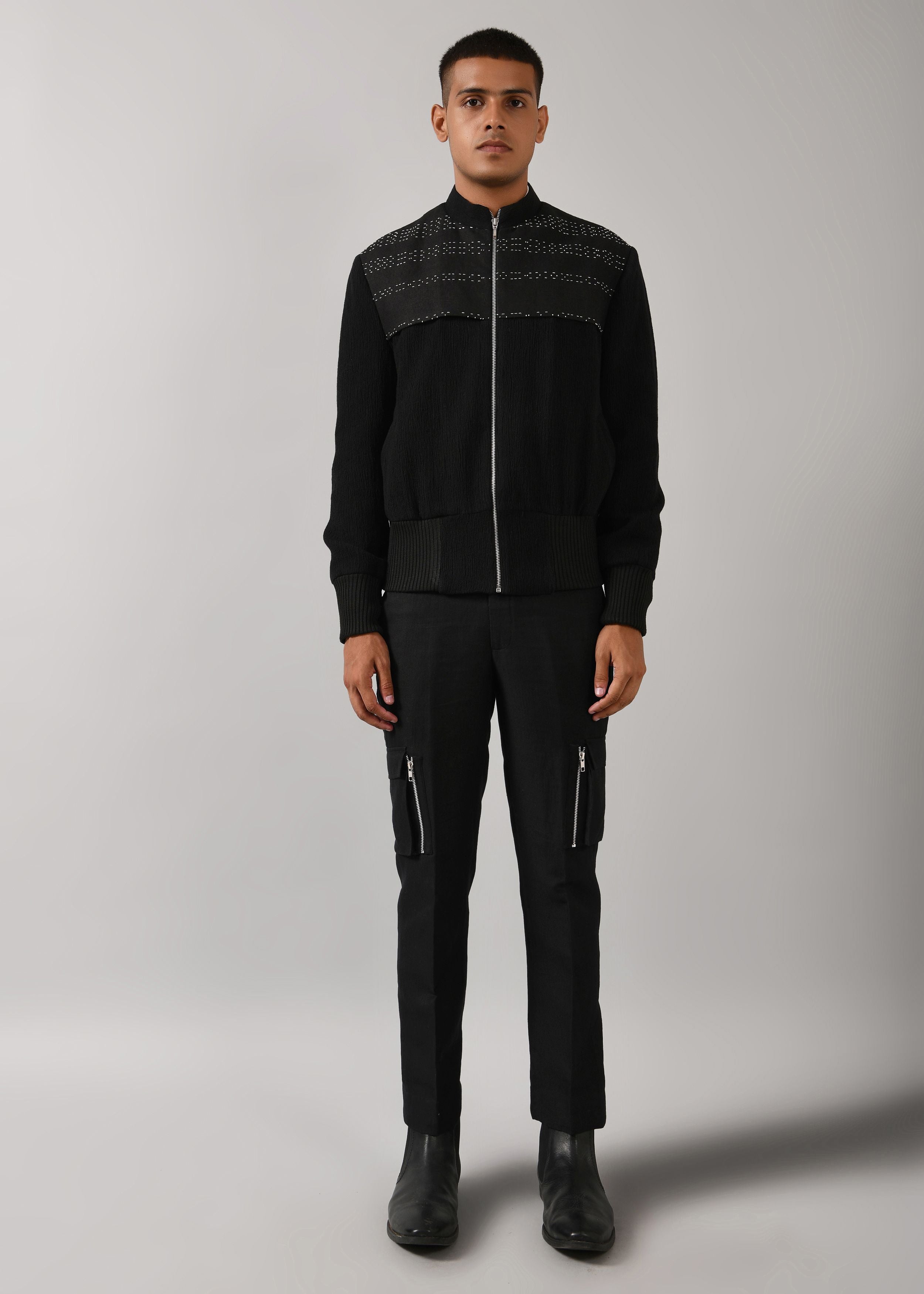 COUNTRYMADE Band of Brothers Morse Code Bomber Jacket bomber noir brodé