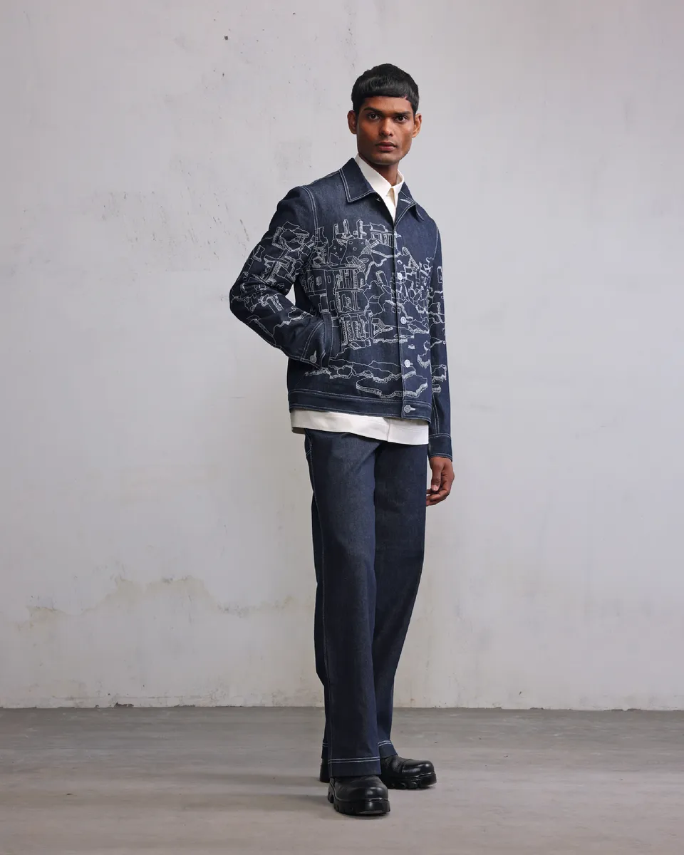 COUNTRYMADE Jackets collapsed city Jacket veste denim brodée