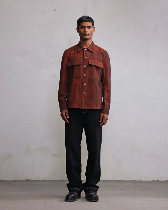 COUNTRYMADE Jackets Rust coated denim jacket veste en denim enduit rouille