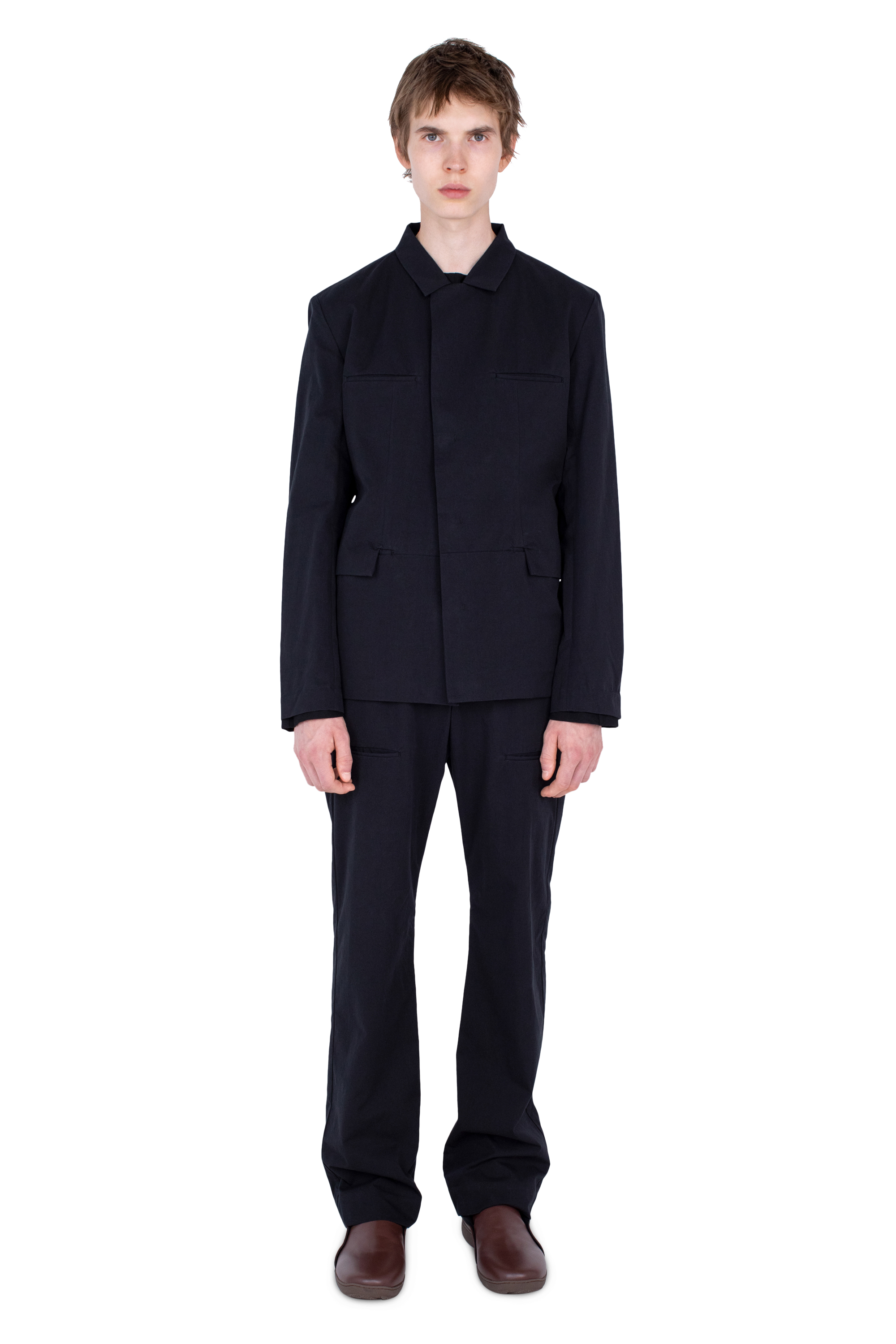 Kiko Kostadinov Outerwear GRAATSMA Jacket veste noire en coton bio