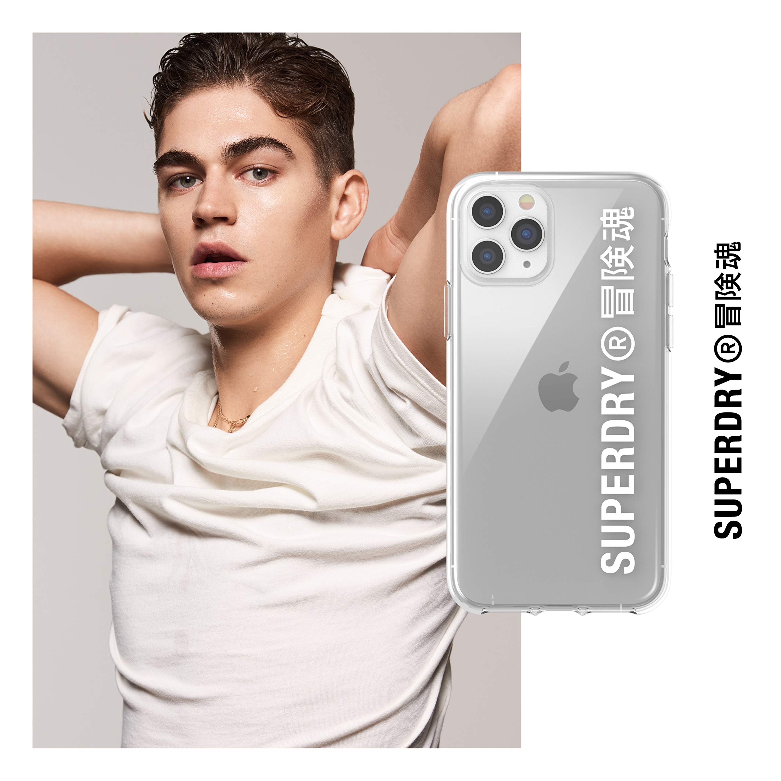 Superdry Coques de Protection 42591 coque iPhone 12 transparente argent