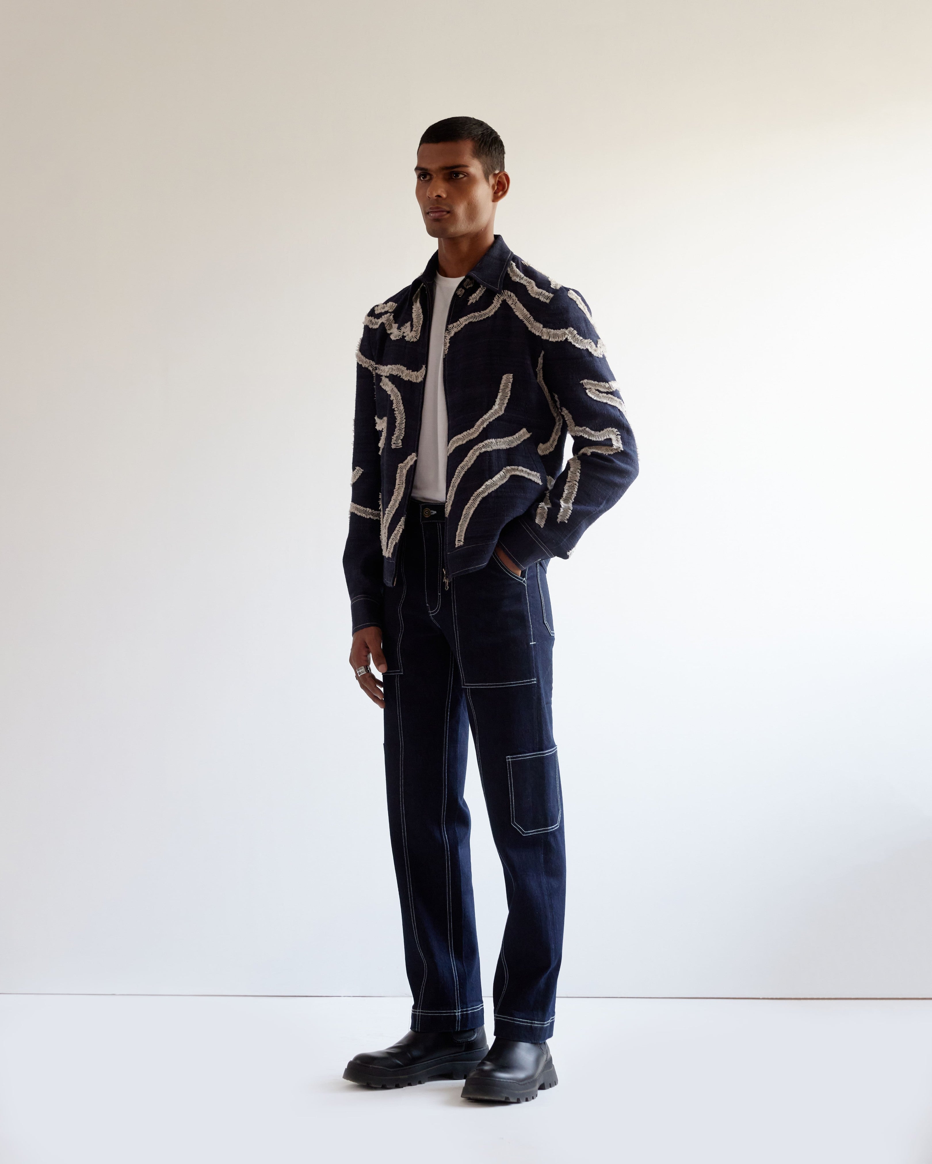 COUNTRYMADE Jackets DNA Short Jacket veste courte brodée en soie