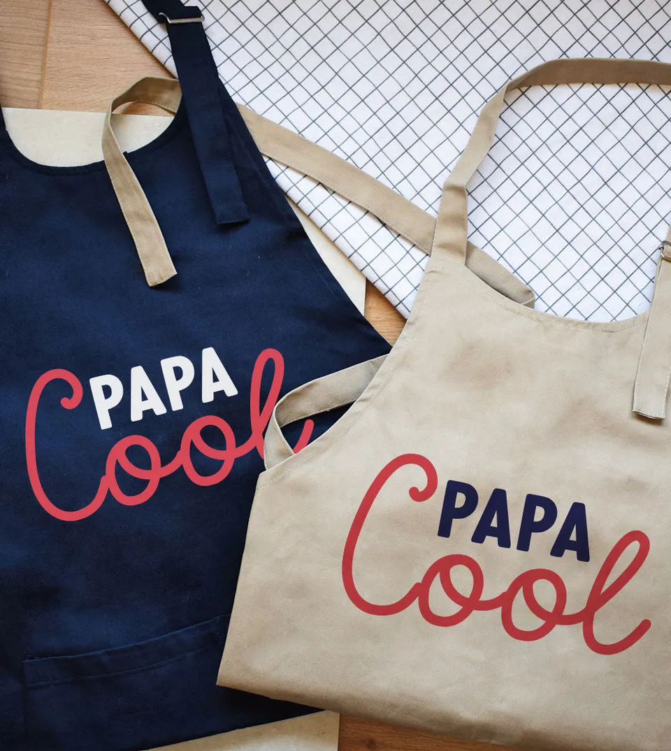 Juste Un T-shirt Tabliers Papa Cool tablier coton recyclé