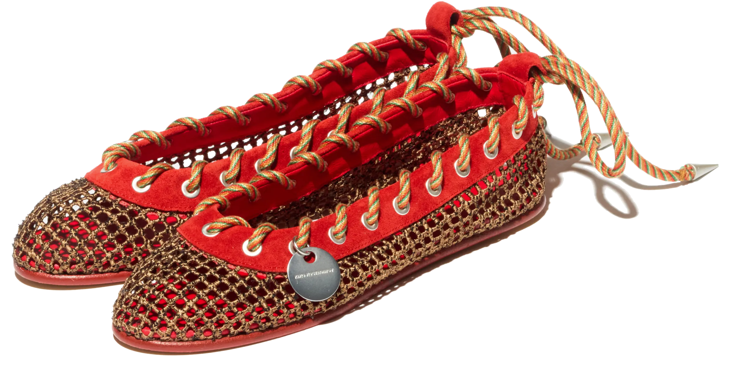 Kiko Kostadinov Shoes RETICELLA ballerine Red en maille