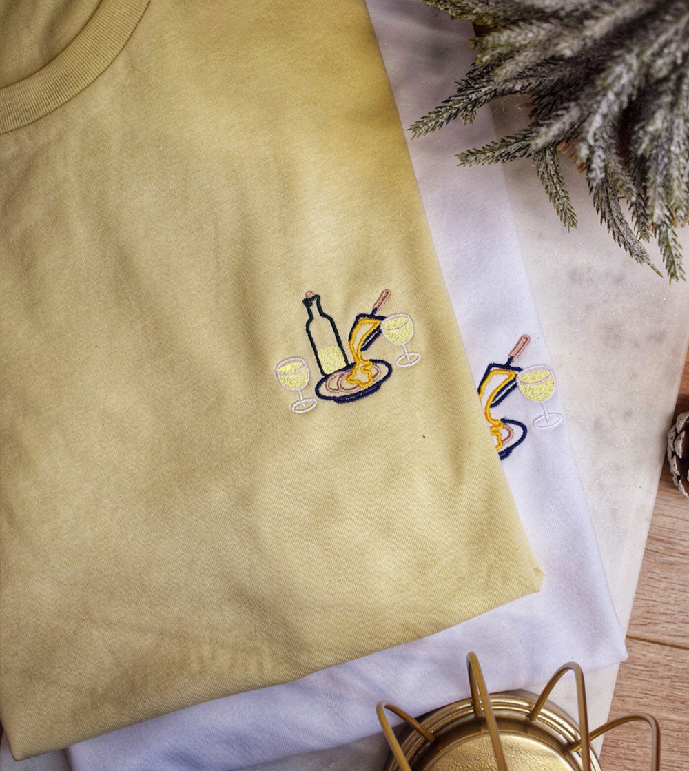 Juste Un T-shirt T-shirts Brodés Raclette t-shirt brodé
