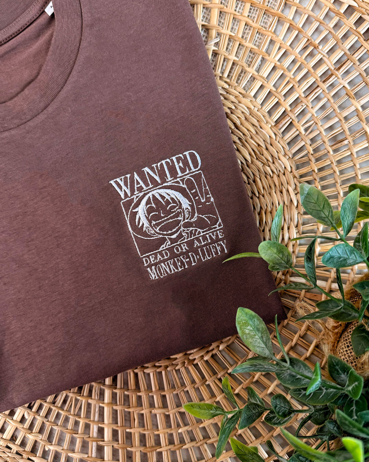 Juste Un T-shirt T-shirts Brodés Wanted t-shirt homme blanc coton biologique déstockage