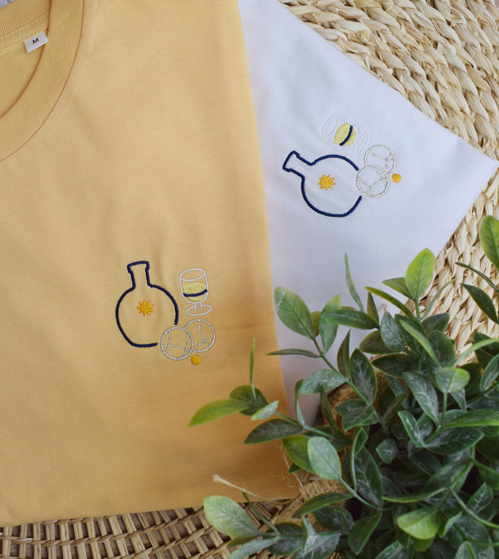 Juste Un T-shirt T-shirts Brodés La Pétanque des vacances t-shirt coton bio