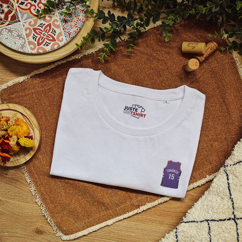 Juste Un T-shirt T-shirts Brodés Toronto Raptors t-shirt basket