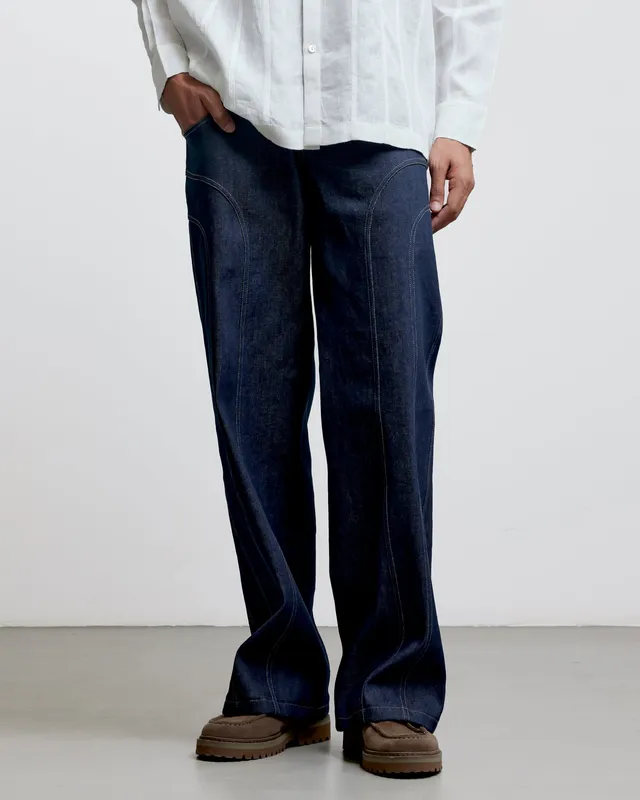 COUNTRYMADE Trousers ARCH PATCH DENIM pantalon denim selvedge