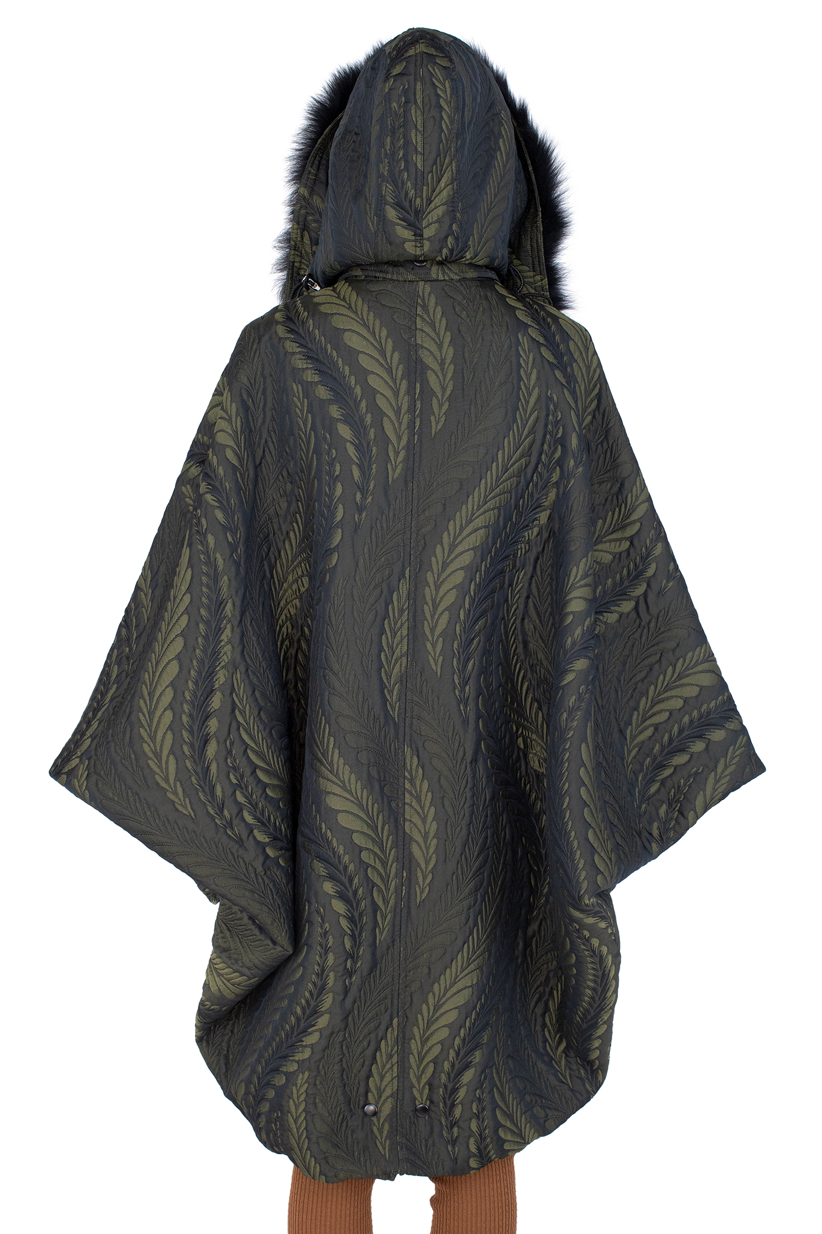 Kiko Kostadinov Outerwear BITTERN Hooded Poncho poncho Foliage Green à capuche