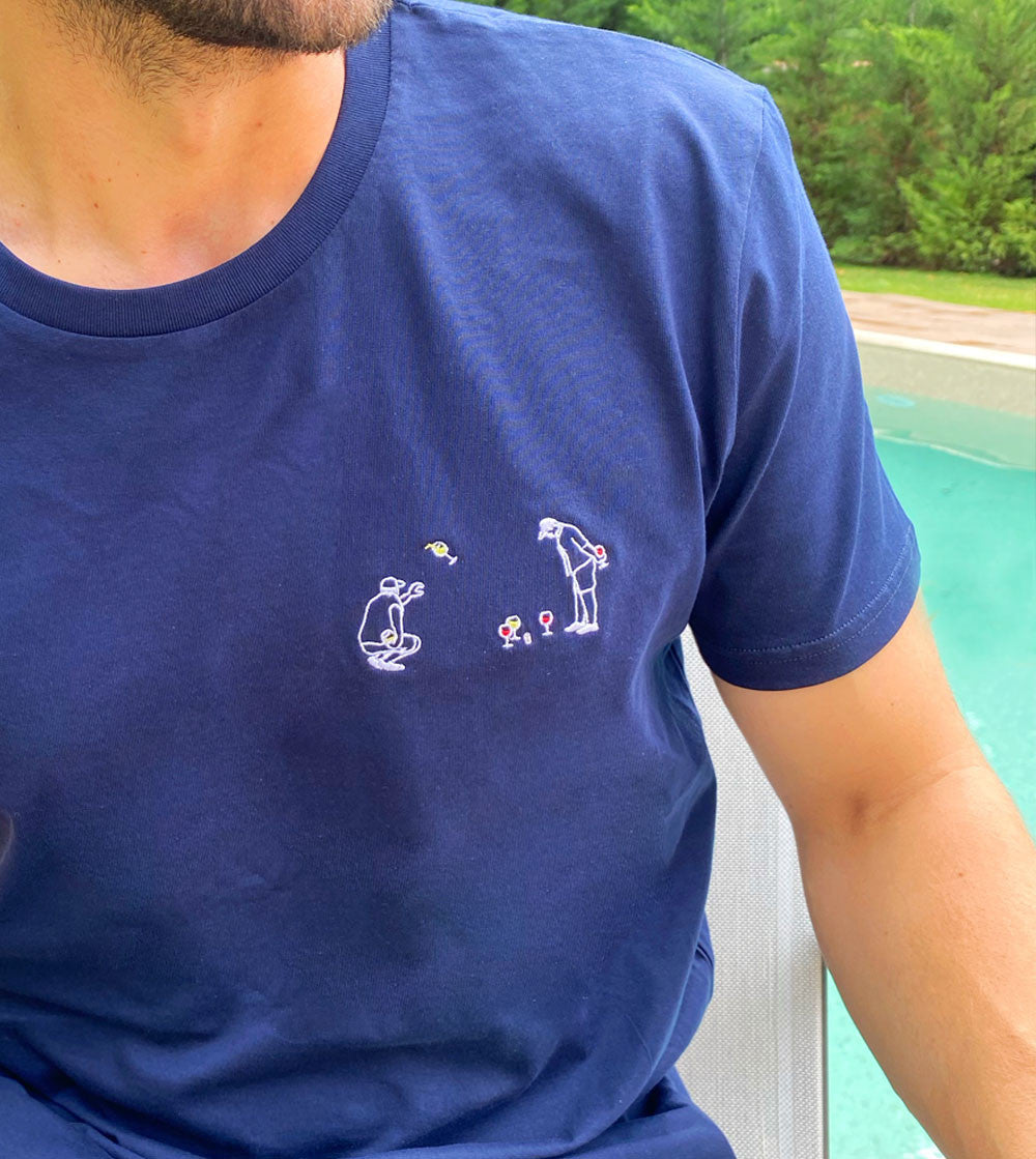 Juste Un T-shirt T-shirts Brodés Club Apéro t-shirt coton bio