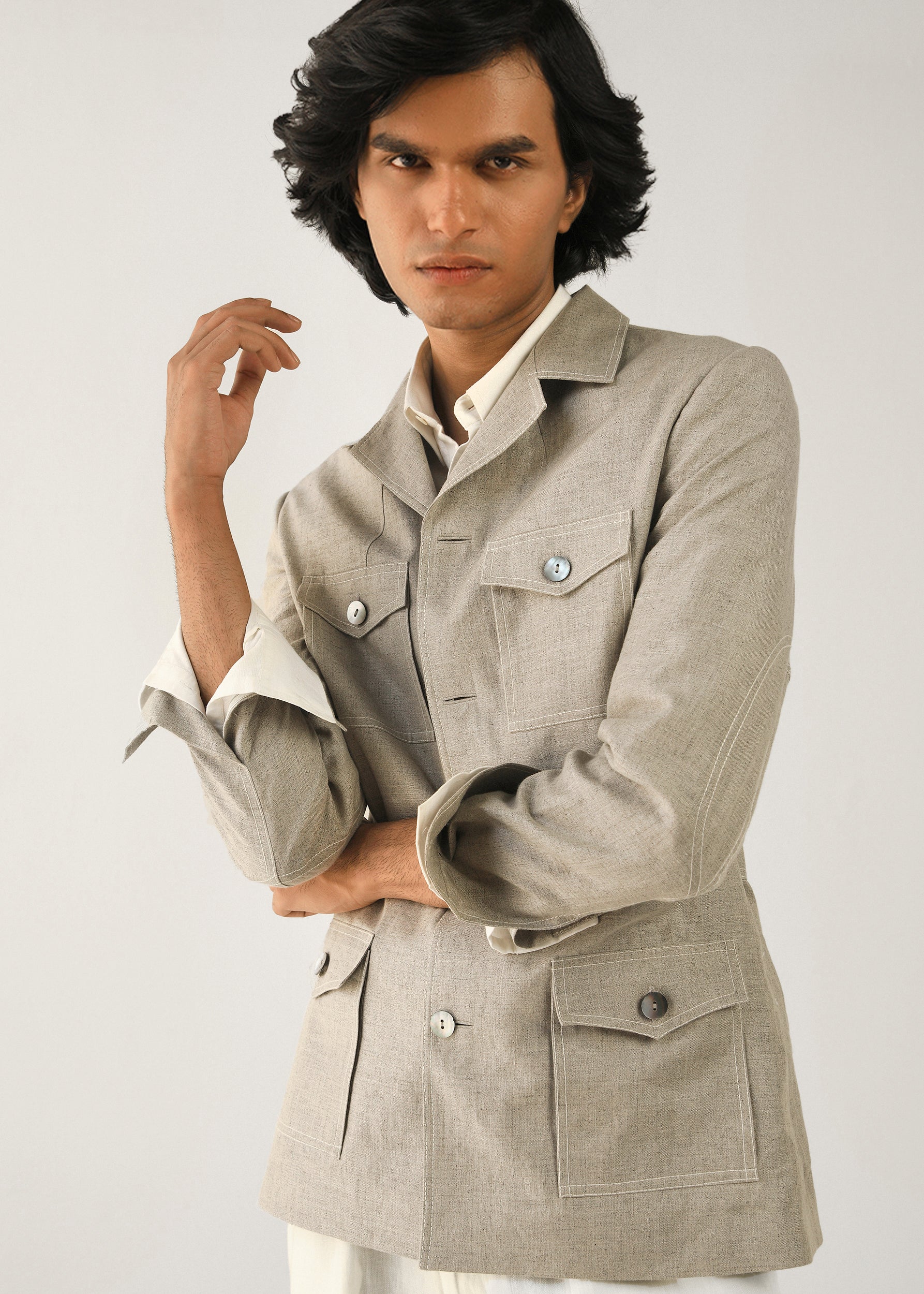 COUNTRYMADE Jackets Hemp Safari Jacket veste safari en chanvre naturelle