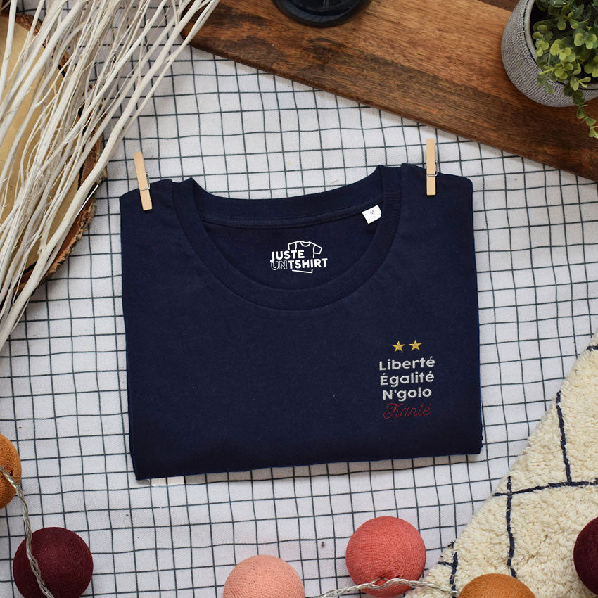 Juste Un T-shirt T-shirts Brodés Kanté t-shirt blanc brodé