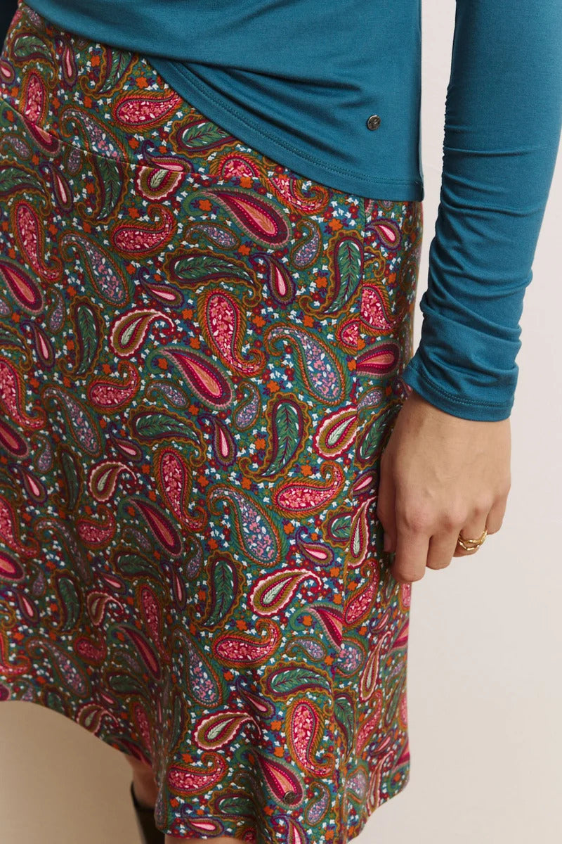 Tranquillo Jupe Olvaa jupe XS jersey Ecovero motif paisley