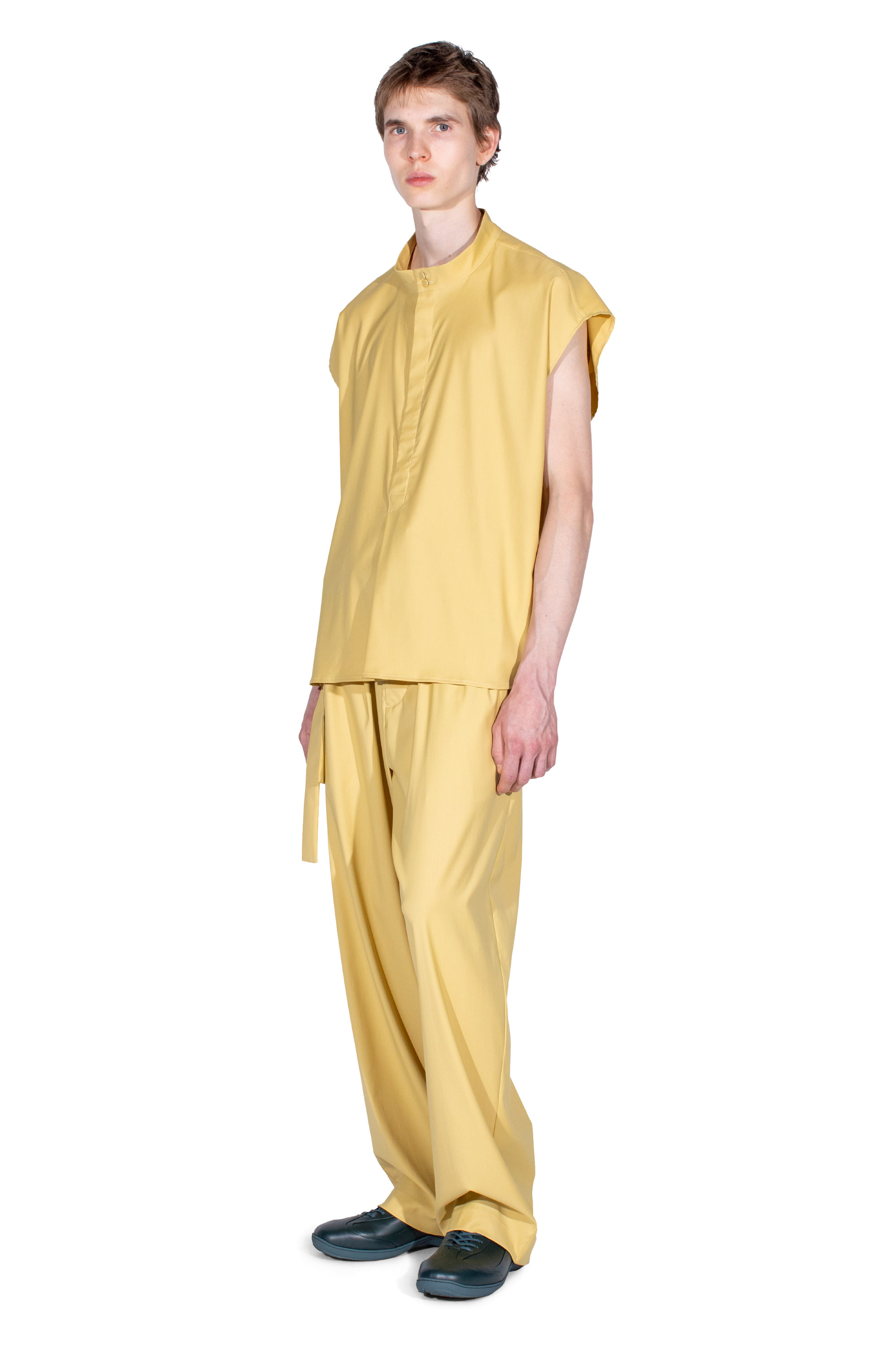 Kiko Kostadinov Shirts ONATE chemise sans manches Mimosa