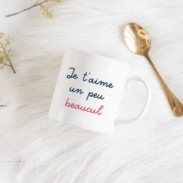 Juste Un T-shirt Mugs Je t'aime Beaucul mug anse classique