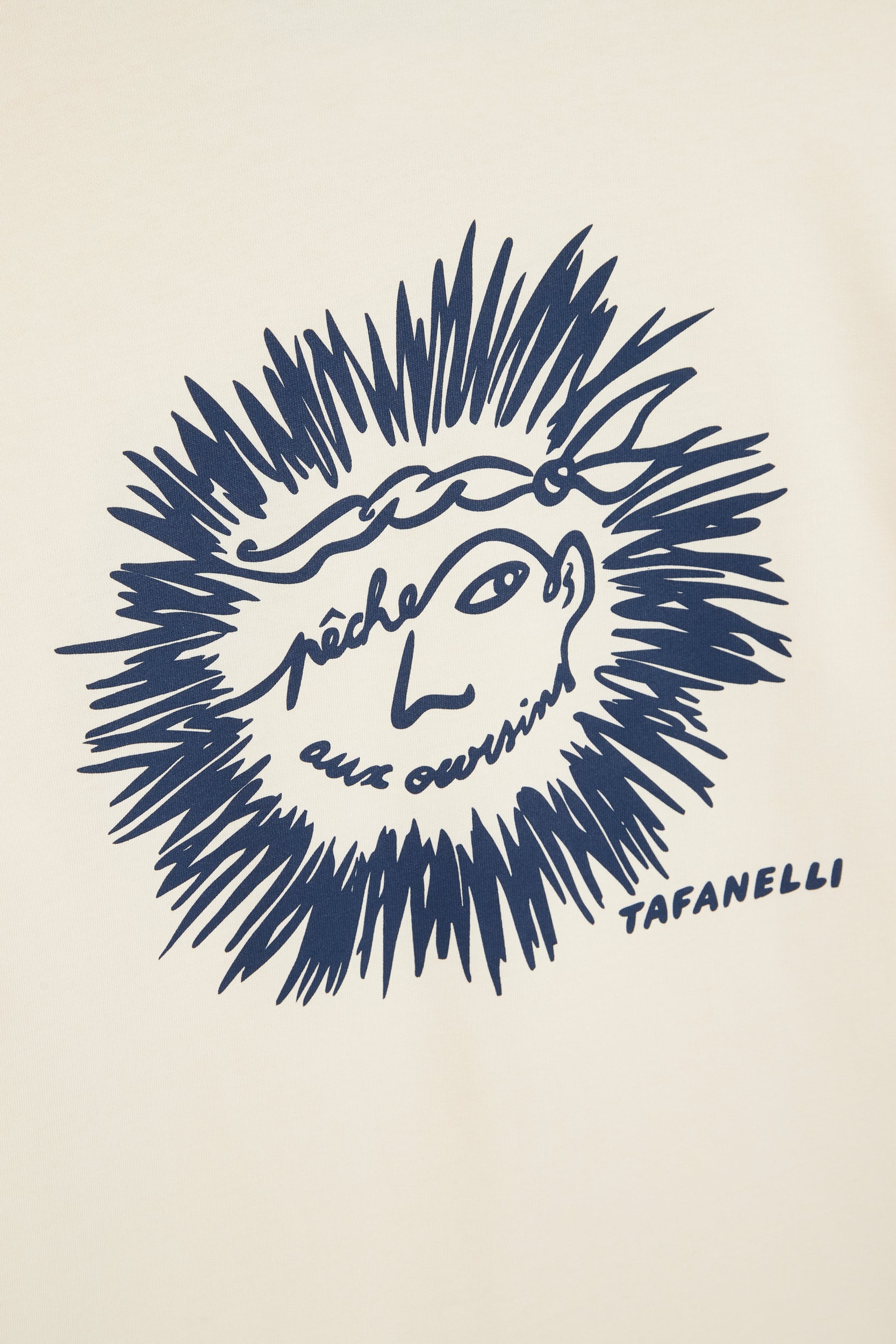 TAFANELLI T-Shirts LA PÊCHE AUX OURSINS | 1755 t-shirt écru limité 30 pièces