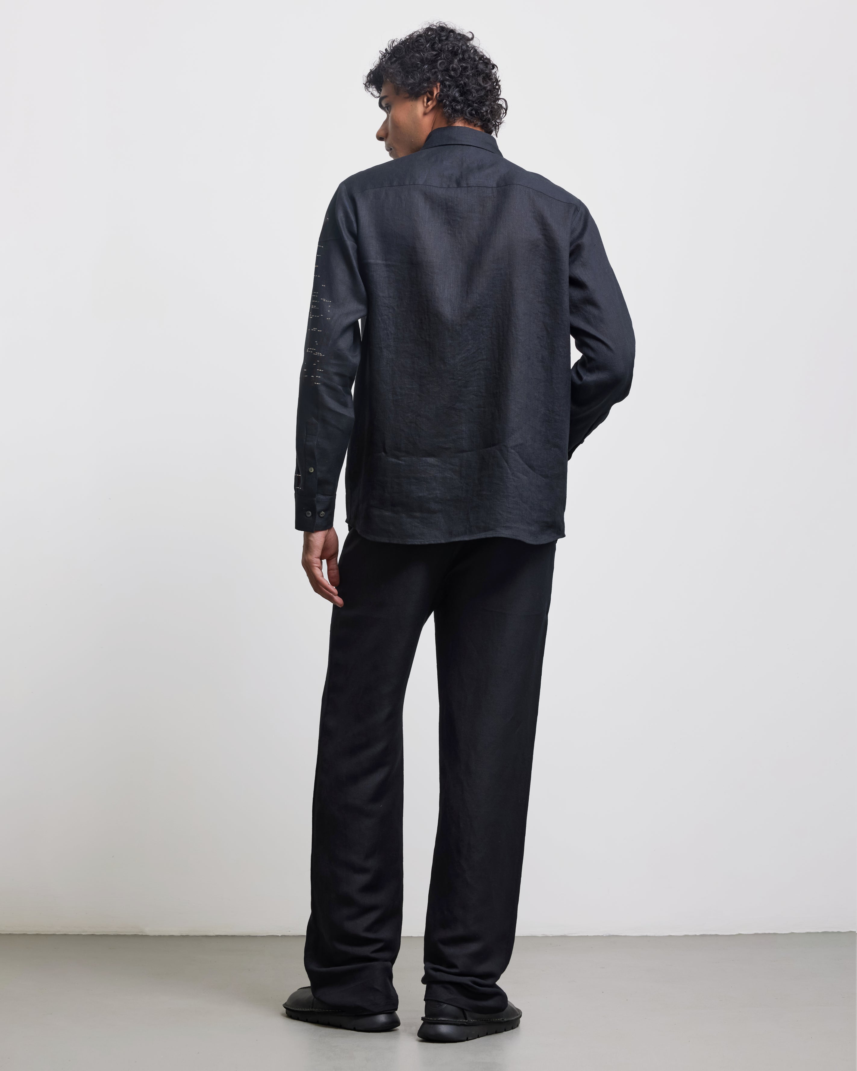 COUNTRYMADE Shirts Blur Shadow Embroidered Shirt chemise lin brodée