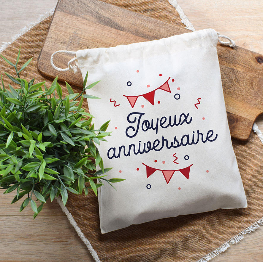 Juste Un T-shirt Pochettes Pochette cadeau Anniversaire coton 100 % recyclé
