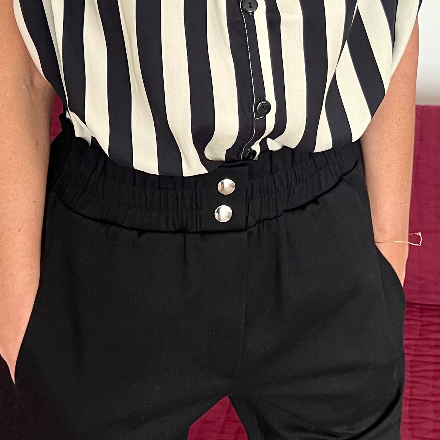 PANTRUCHE Pantalons Pantalon GIPSY pantalon noir carotte