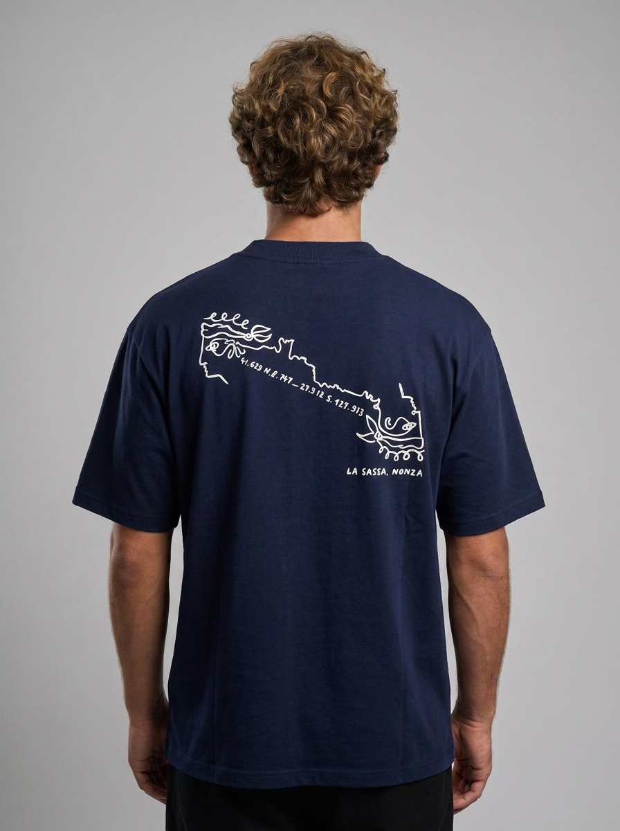 TAFANELLI T-Shirts LE SASSA (NONZA) t-shirt bleu marine limité 30 pièces