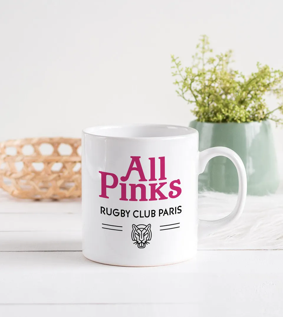 Juste Un T-shirt Mugs All Pinks Rugby Club mug émaillé