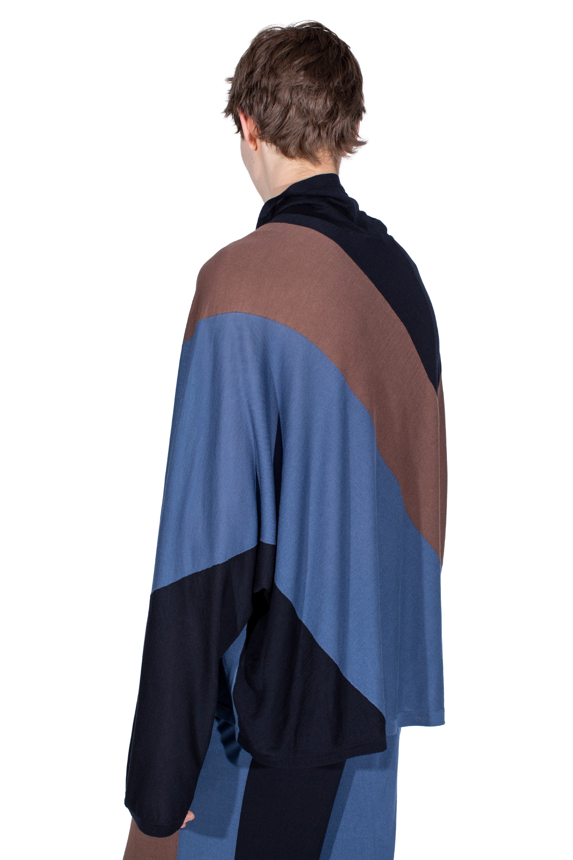 Kiko Kostadinov Knitwear SIGO Knit Pullover pull marron col roulé