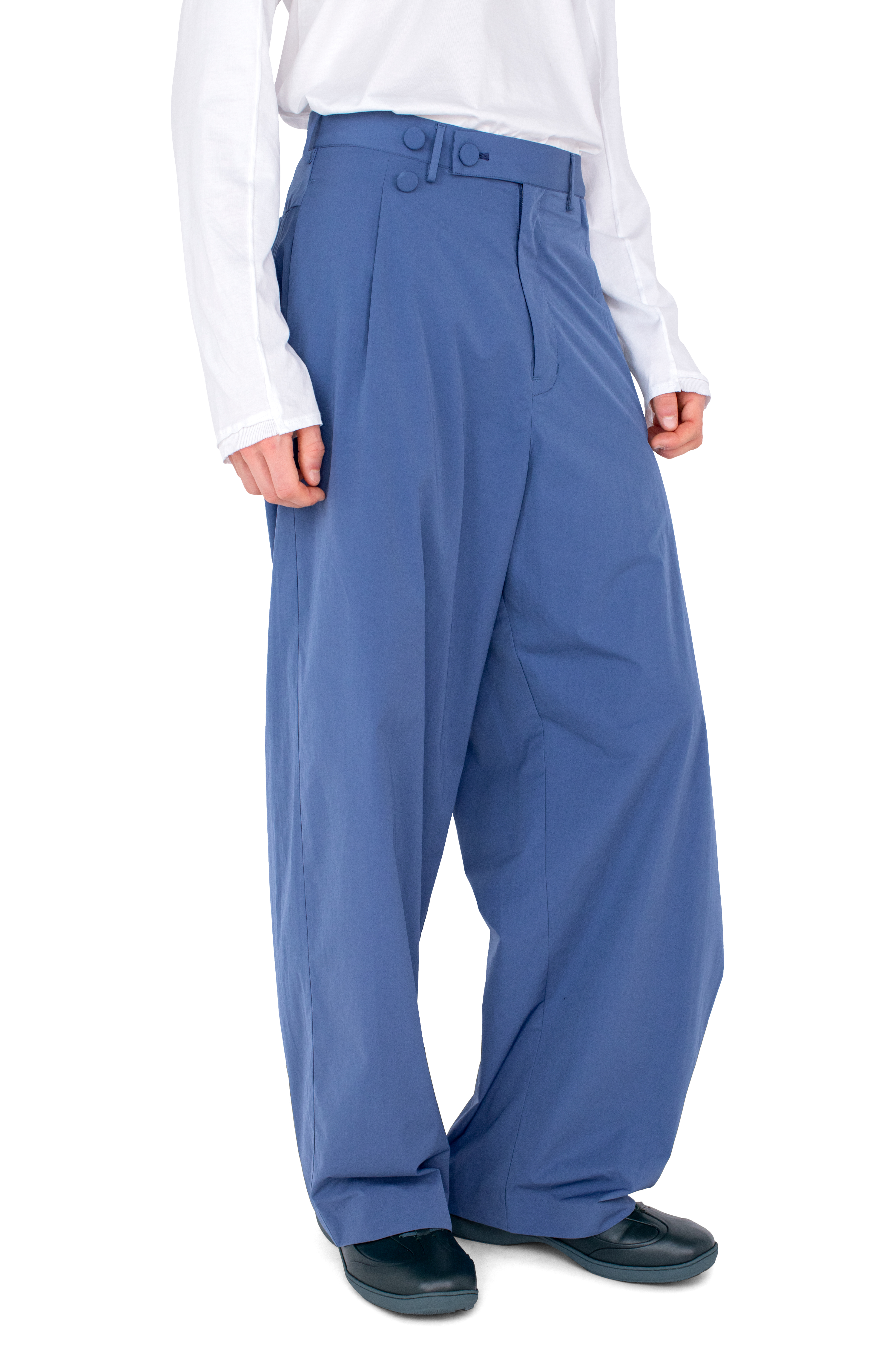 Kiko Kostadinov Bottoms KIPPEL Wrap Trousers pantalon bleu Abyss