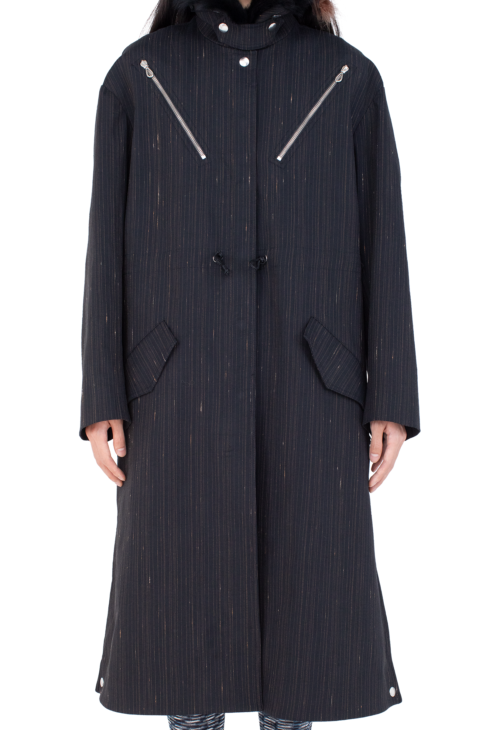 Kiko Kostadinov Outerwear OSPREY Coat manteau Charcoal Rose en laine