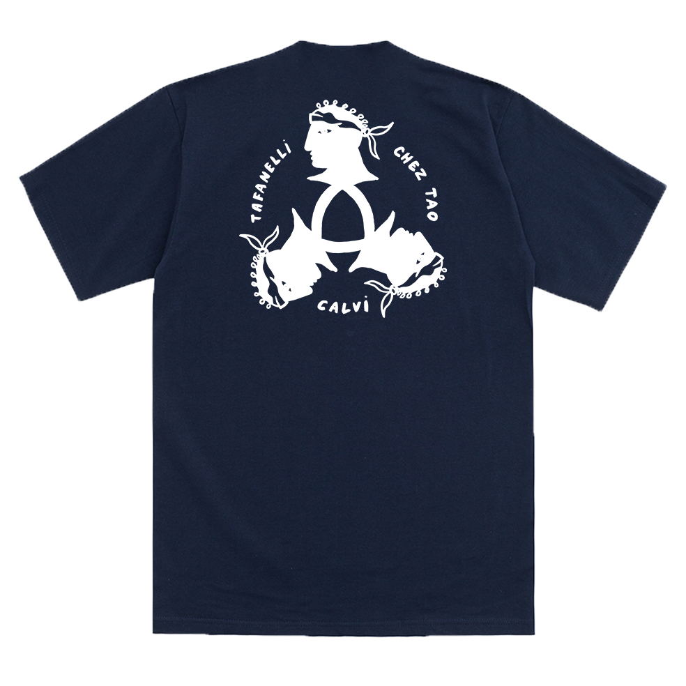 TAFANELLI T-Shirts Chez Tao t-shirt bleu marine