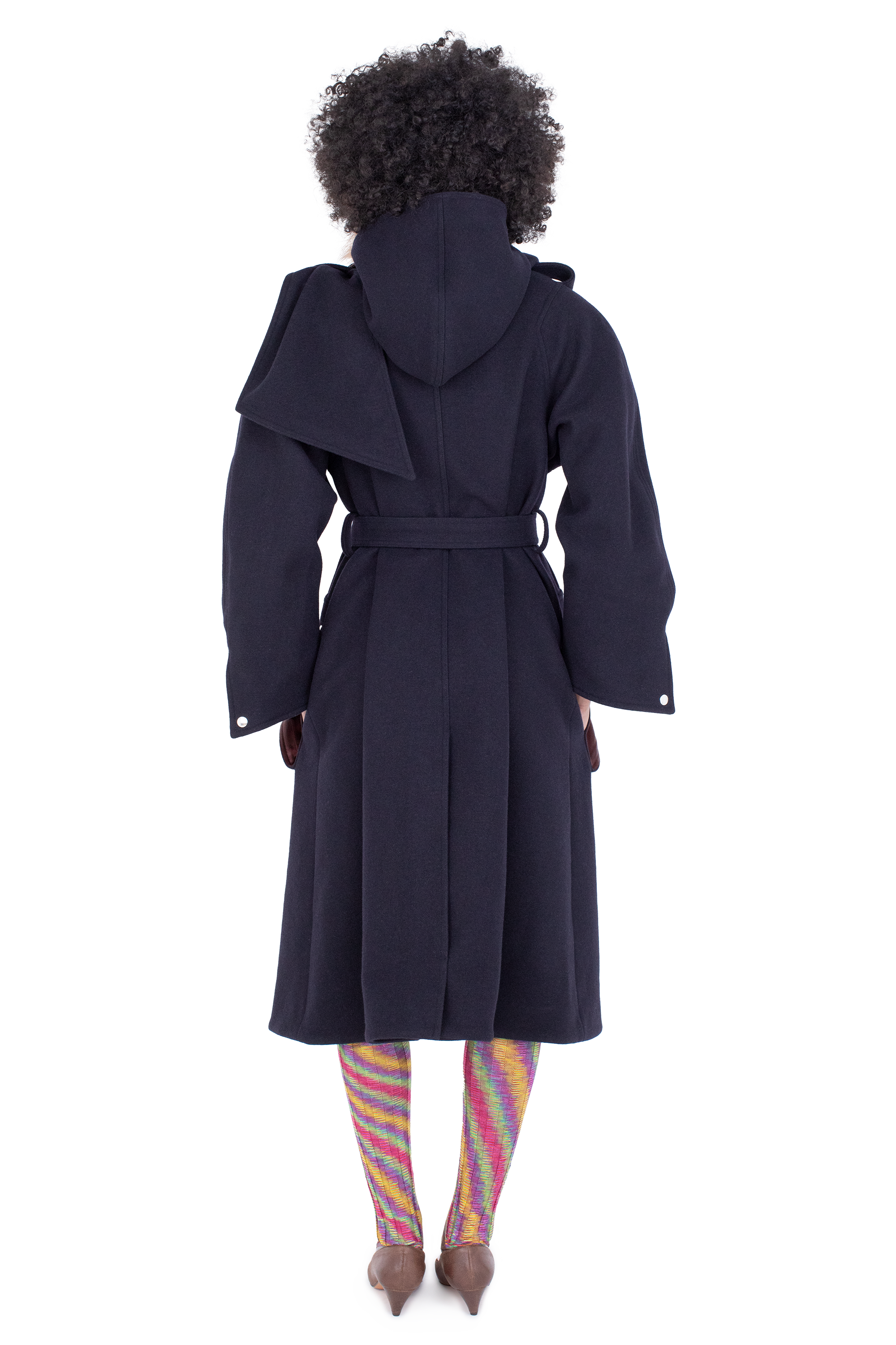 Kiko Kostadinov Outerwear SISKIN Hooded Coat manteau Midnight Blue