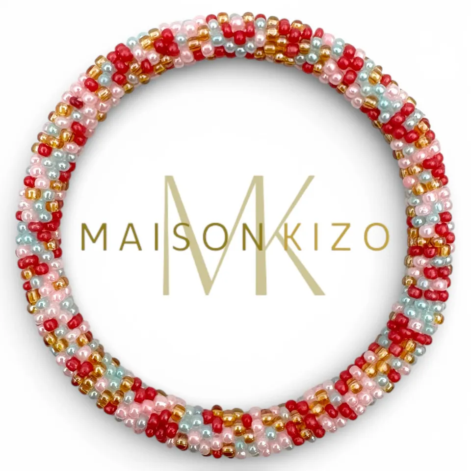 Maison Kizo Bracelets Bracelet roll on bracelet perles de verre multicolores