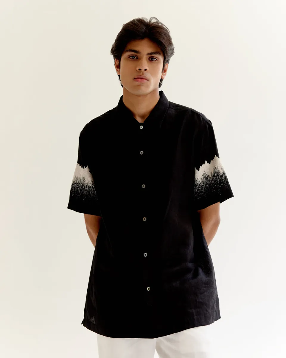 COUNTRYMADE Shirts Dust Trail Shirt chemise noire en lin